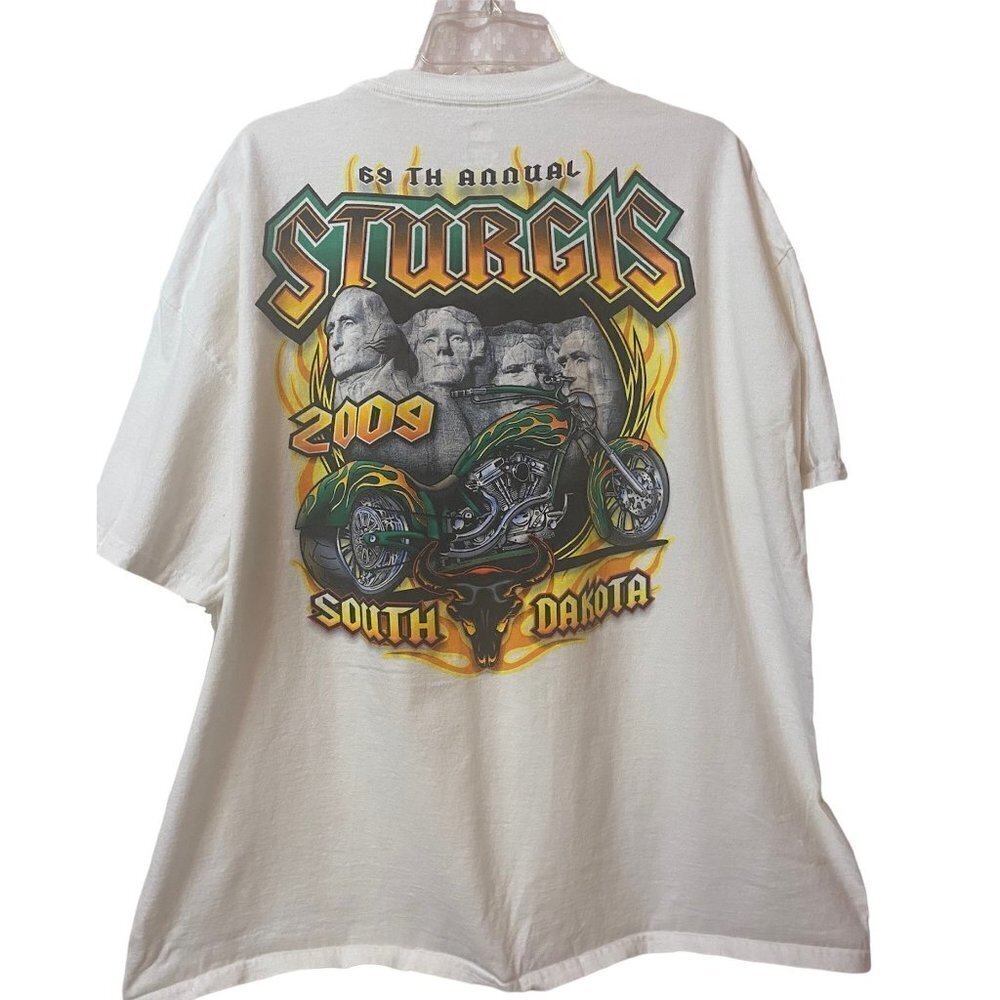 Mount Rushmore Motorcycle Rally Sturgis Harly T-Shirt, Men's size 2XL/2X…